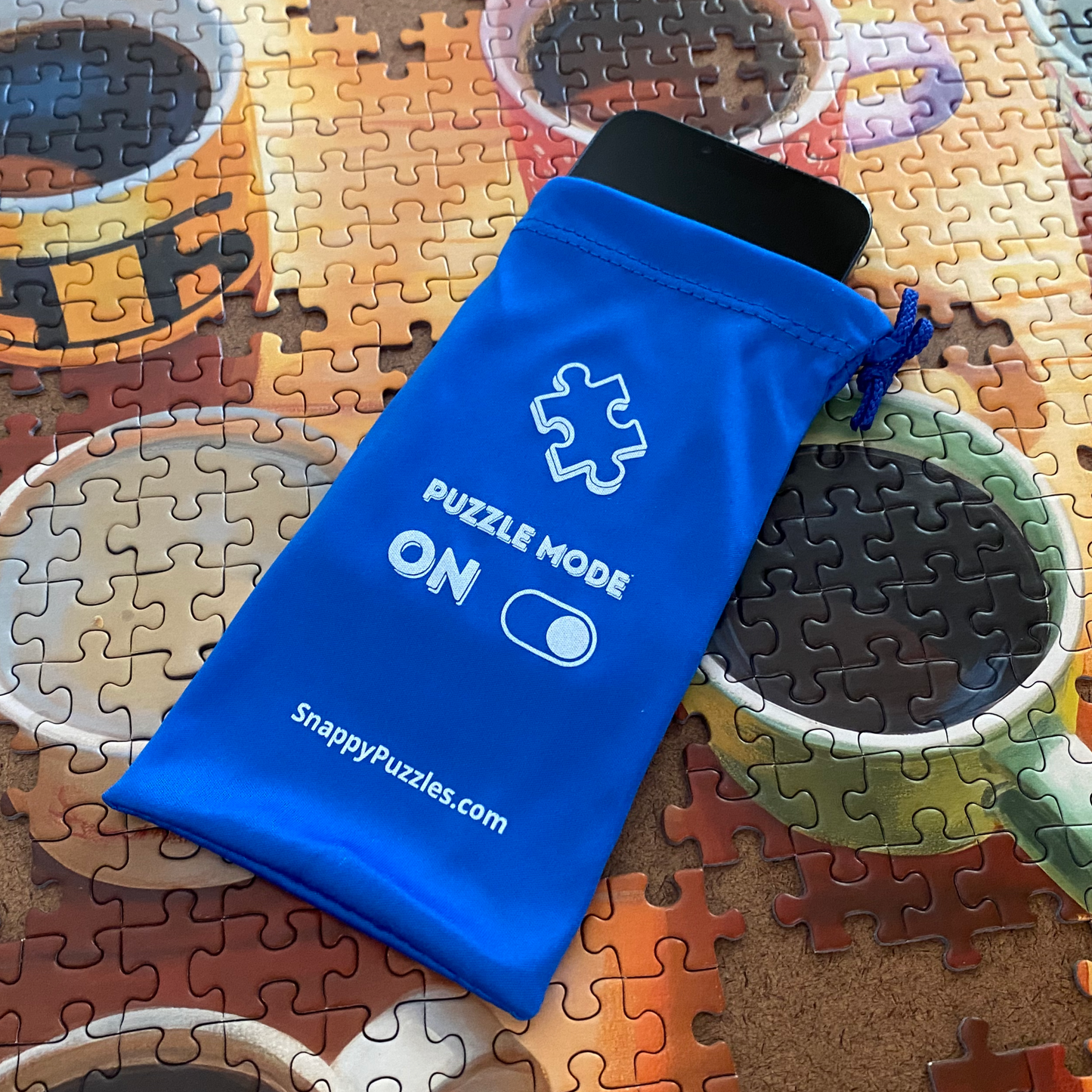 "Puzzle Mode: ON" Microfiber Phone Pouch