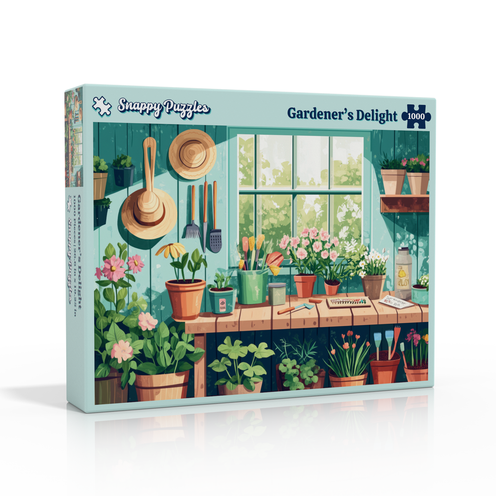Snappy Puzzles | Gardener's Delight | 1000 Piece Jigsaw Puzzle