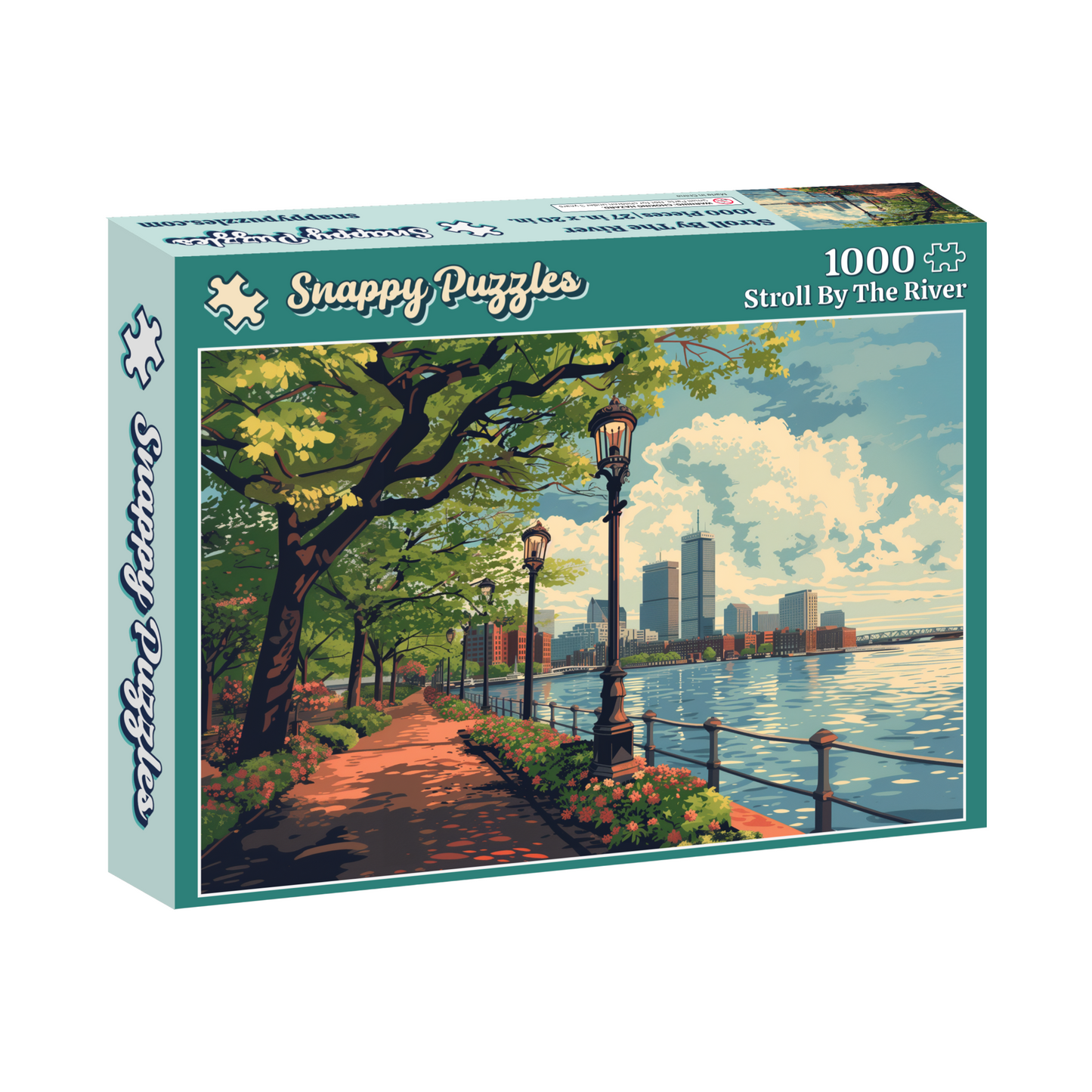 Stroll By The River | 1000 Piece Jigsaw Puzzle